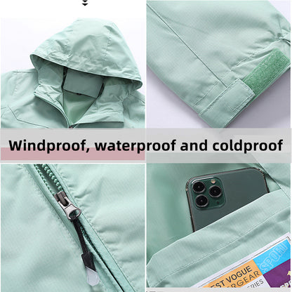 Custom LOGO/Pattern Waterproof and Windproof Plus Size Work and Travel and Camping Single Layer Outdoor Jackets For Men and Women (Instock) CSJK-012 FJ-LJ253