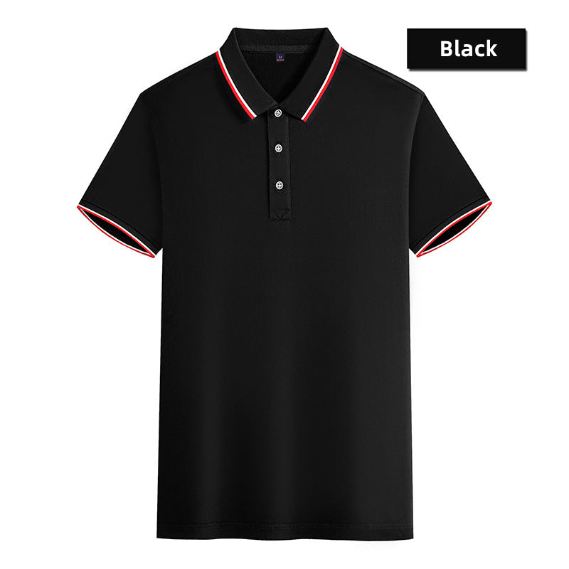Custom LOGO/Pattern 180g 100% Polyester (Modal) Two Buttons Business Cool Feel Polo-shirts For Men and Women and Children (Instock) CST-083 AMD699