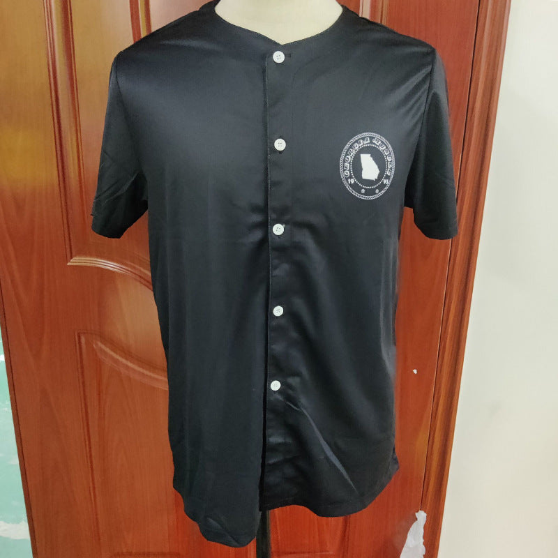 Customized Adult 100% Polyester Round Neck Baseball Shirt CST-027 (Different quantities and area has different customized fee)