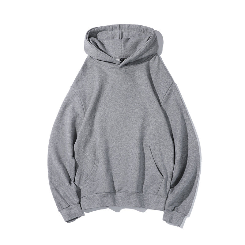 Custom Color and LOGO/Pattern US Size 350g 100% Cotton Loose Hoodie with Hat string For Men and Women (Custom color is MOQ=60PCS/each color) CHD-034 YC1802