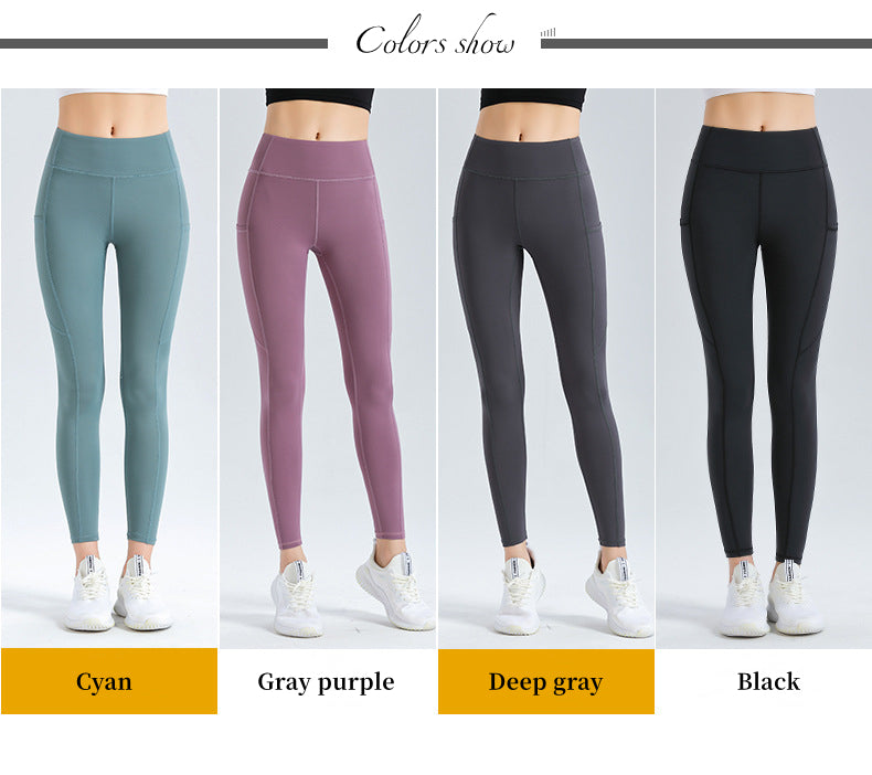 Custom LOGO/Pattern Solid Color 80% Nylon + 20% Spandex Training Fitness High Waist Yoga Long Pants For Women (Instock) YGP-006 K0069
