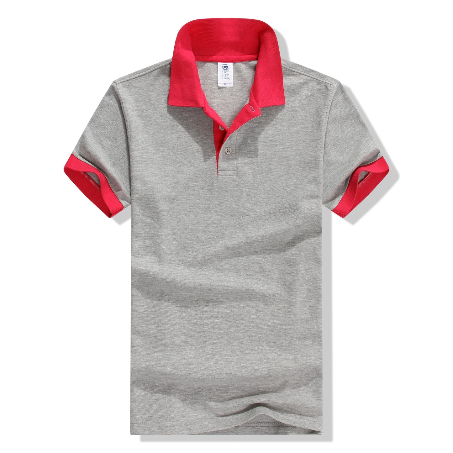 Custom LOGO/Pattern 195g 65% Cotton + 35% Polyester Two Buttons Business EUR Size Polo-shirts For Men and Women (Instock) CST-072 TBB-D-M