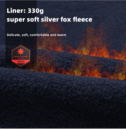 Custom LOGO/Pattern Waterproof and Windproof silver Fox Velvet Liner Work and Travel and Camping Single Layer Outdoor Jackets For Men and Women (Instock) CSJK-015 FMC2310#