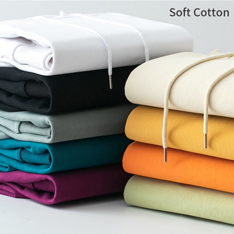 Custom Logo/pattern Adult 320g 85% Cotton + 15% Polyester Loose Sport Hoodie + Pant Set For Men and Women (Instock) CSHS-004 JM-FSBH8889A + JM-FS11266
