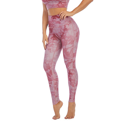 Custom LOGO/Pattern Printed 10% Spandex + 90% Polyester Training Fitness Quick Dry Yoga Pant Yoga Suit For Women (Instock) YGPT-009 TZ-2