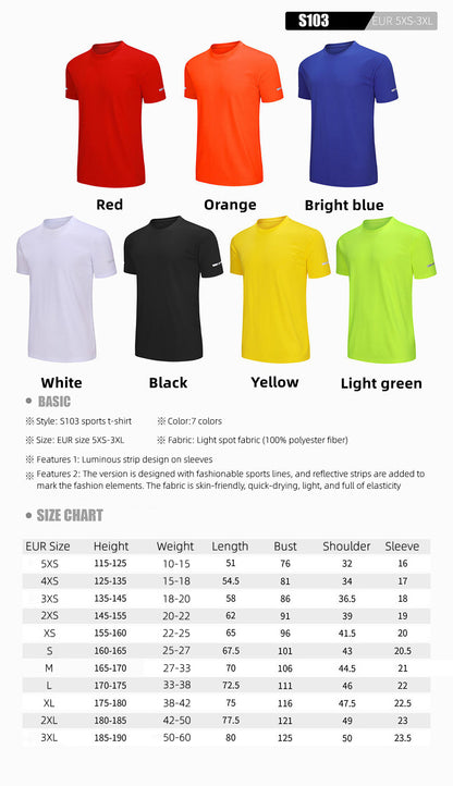 Custom LOGO/Pattern 100% Polyester (modal) Summer Camp Soft and Breathable and Quick-drying Sport T-shirt For Kid's and Children CCT-006 WD-S103