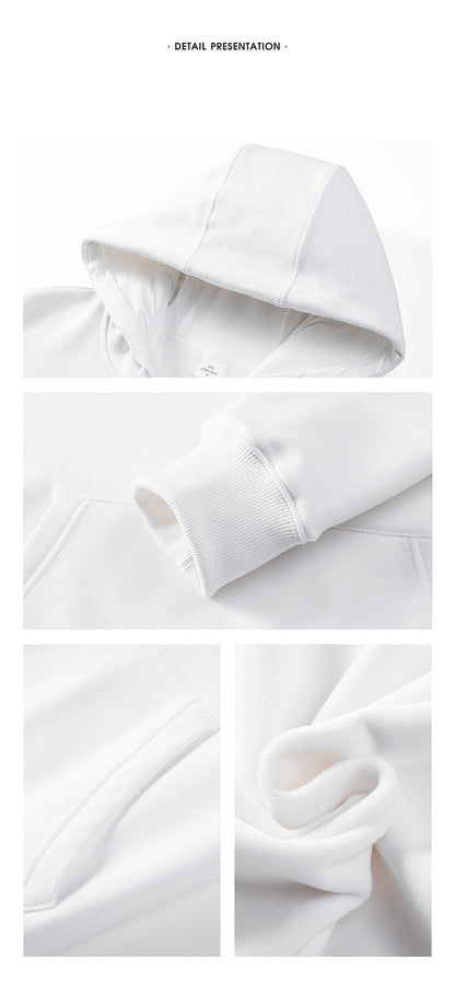 Custom LOGO/Pattern 600g Heavyweight 100% Cotton Super Soft Add Fleece Hoodie for Men and Women (Instock) CHD-046 BYB600