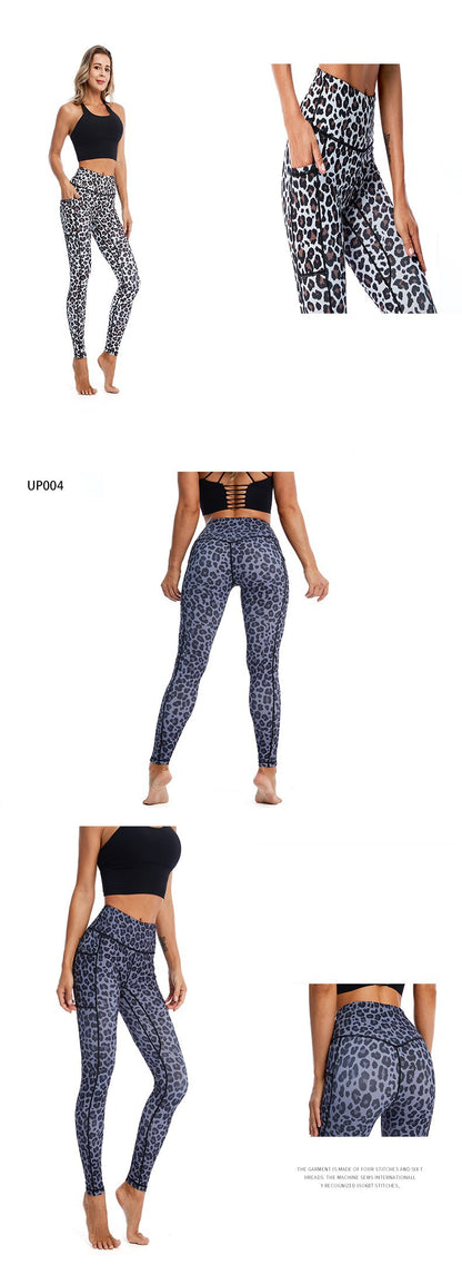 Custom LOGO/Pattern Printed 10% Spandex + 90% Polyester Training Fitness Quick Dry Yoga Pant For Women (Instock) YGPT-006 YH-3