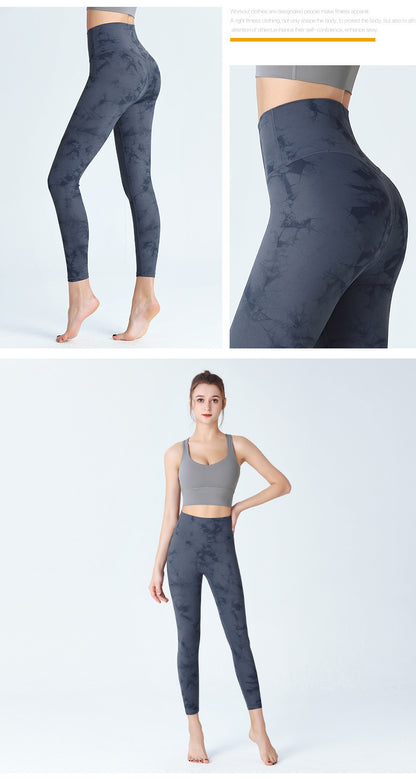 Custom LOGO/Pattern Printed Color 75% Nylon + 25% Spandex Training Fitness High Waist Yoga Long Pants For Women (Instock) YGP-001 K0103