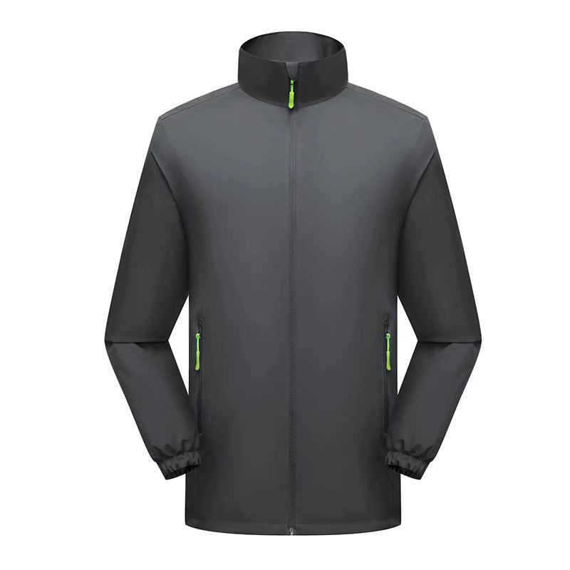 Custom LOGO/Pattern 100% Polyester Plus Size Antistatic Windproof and Waterproof and Keep Warm Plus Size Windbreaker Jacket For Men and Women (Instock) CSWK-003 KF5166 KF2388
