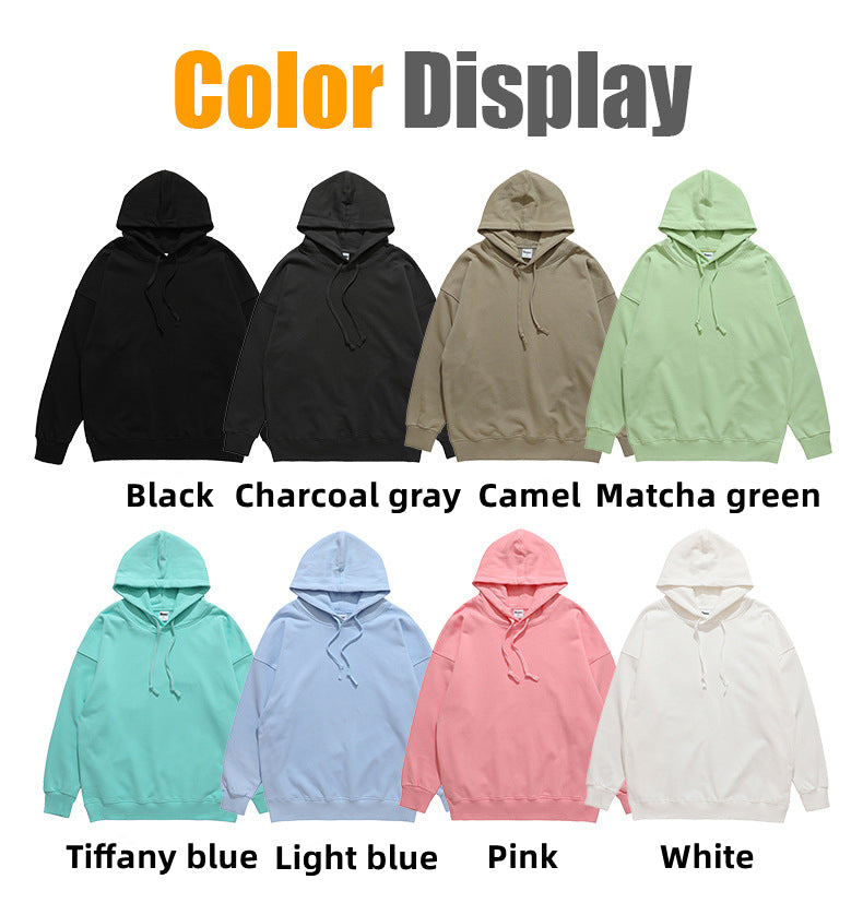 Custom Colorful Reflective Craft LOGO/Pattern 350g 100% Cotton US Size Hoodie For Men and Women (Instock) CHD-030 SM-AKMJ-TTWY