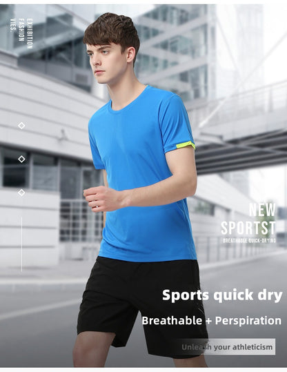 Customized LOGO/Pattern Adult Sports Marathon Shirt 100% Nylon Round Neck T-shirt For Men and Women (Instock) CST-002 CX7111