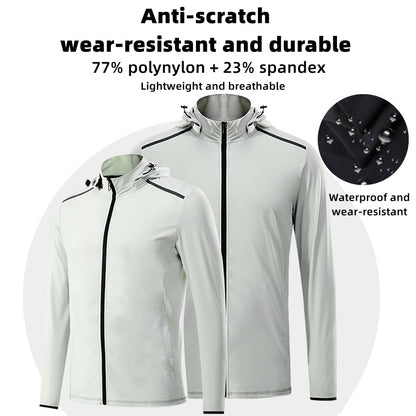 SY9813 Custom LOGO/Pattern US Size 350g 77% Polyester + 23%Spandex Loose Sport Quick Dry Jacket for Men and Women(Custom color is MOQ=60PCS/each color) CHD-035