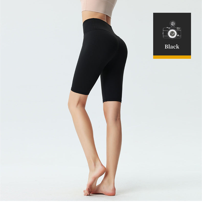 Custom LOGO/Pattern Solid Color 86% Nylon  + 14% Spandex Cloud Sense Training Fitness High Waist Yoga Middle Pants For Women (Instock) YGS-002 K0180