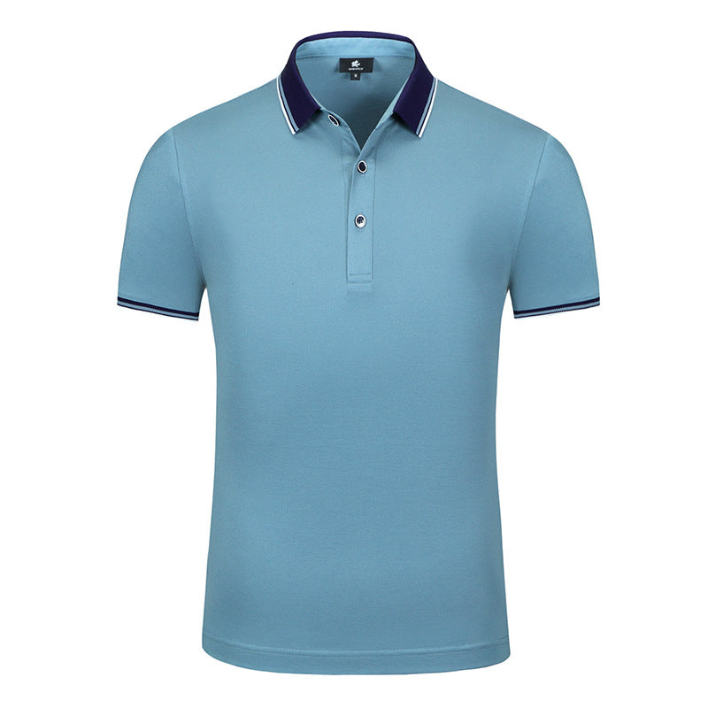 Custom LOGO/Pattern 22% Cotton + 29% Viscose + 49% Polyester Two Buttons Soft and Breathable Business Polo-shirt For Men and Women (Instock) CST-061 KF9902