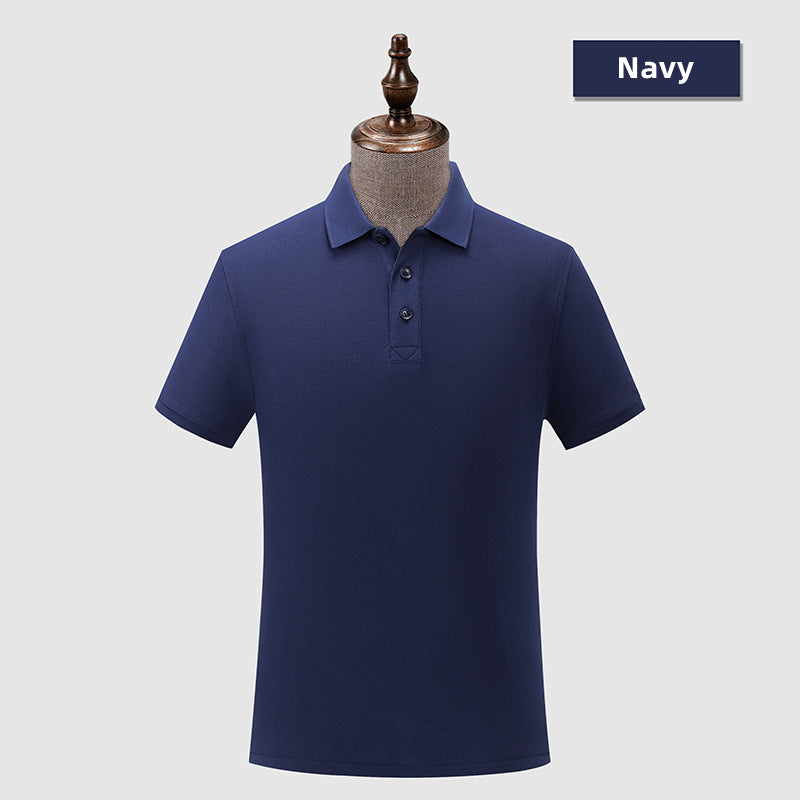 Custom LOGO/Pattern 80% Cotton + 20% Cupro Fiber Two Buttons Doesn't Shrink or Fade Soft and Breathable Business Polo-shirts For Men and Women (Instock) CST-062 Z8899