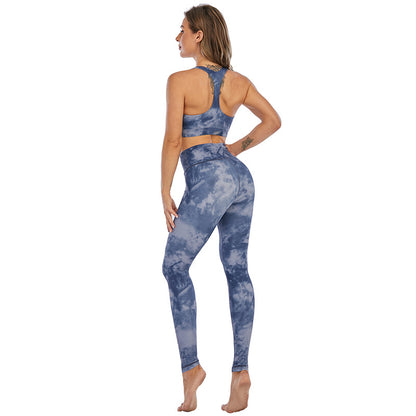 Custom LOGO/Pattern Printed 15% Spandex + 85% Polyester Training Fitness Quick Dry Yoga Pant Yoga Suit For Women (Instock) YGPT-007 TZ-3