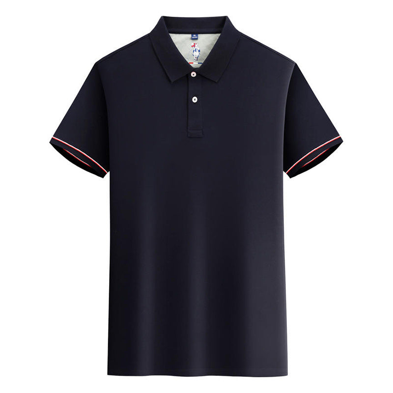Custom LOGO/Pattern 47.5% Cotton + 48.3% Lyocell Fiber + 4.2% Mulberry Silk Two Buttons Soft and Antibacterial and Breathable Business EUR Size Polo-shirts For Men and Women (Instock) CST-055 MLD2385