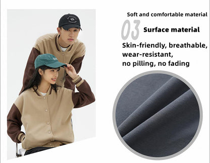 Custom LOGO/Pattern 350g 58.4% Cotton + 41.6% Polyester Reactive Dyeing Plus Size Baseball Uniform For Men and Women (Instock) BSUF-008  SYK-9906