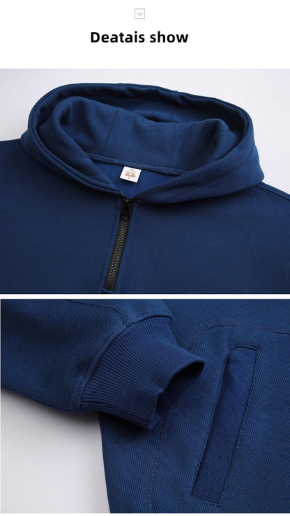 Custom LOGO/Pattern 300g 32 Counts 100% Cotton DuPont Salona Infrared Thermal Technology Fleece YKK Zipper Thicked Hoodie For Men and Women (Instock) CHD-025 HX82232
