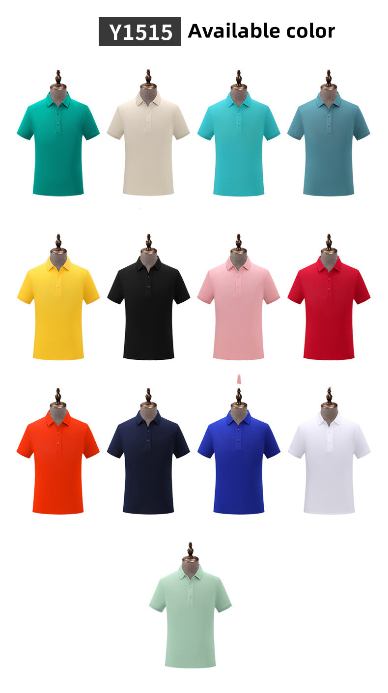 Custom LOGO/Pattern 200g 40Counts 100% Ick Silk (Modal) Two Buttons Business Plus Size Polo-shirts For Men and Women  (Instock) CST-077 Y1515