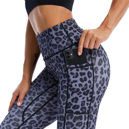 Custom LOGO/Pattern Printed 10% Spandex + 90% Polyester Training Fitness Quick Dry Yoga Pant For Women (Instock) YGPT-006 YH-3