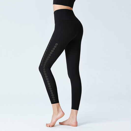 Custom LOGO/Pattern Solid Color 25% Spandex + 75% Nylon Training Fitness High Waist Yoga Long Pants For Women (Instock) YGP-019 K0102