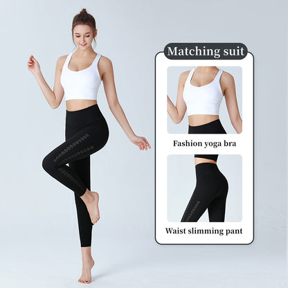 Custom LOGO/Pattern Solid Color 75% Nylon + 25% Spandex Training Fitness Yoga Suit Yoga Bra/vest + Long Pant Set For Women (Instock) YGST-010 W0095+K0102