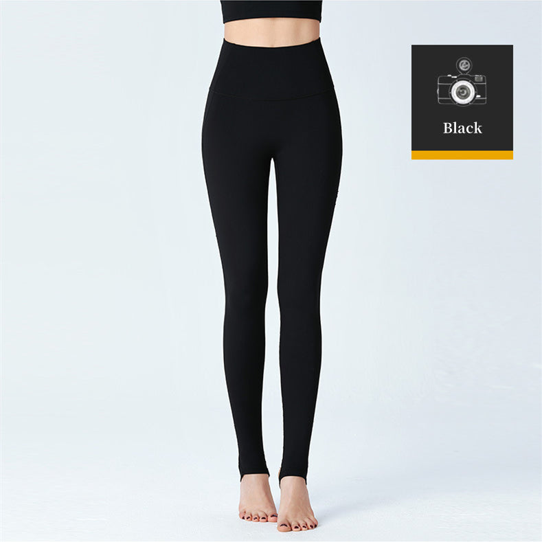 Custom LOGO/Pattern Solid Color 75% Nylon + 25% Spandex Training Fitness High Waist Yoga Long Pants For Women (Instock) YGP-011 K0099