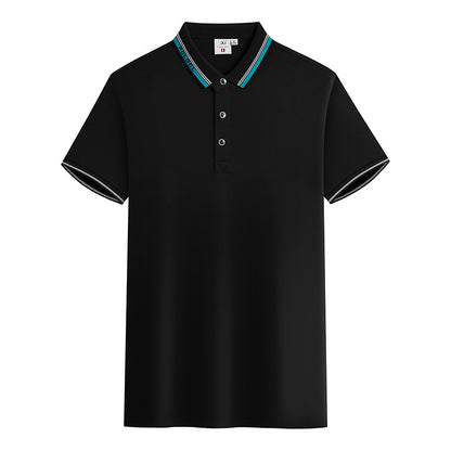 Custom LOGO/Pattern 180g 60% Cotton + 35% Ice Ion Fiber + 5% Spandex Two Buttons Ice Feel Soft and Breathable Business Polo-shirts For Men and Women (Instock) CST-066 Z99217