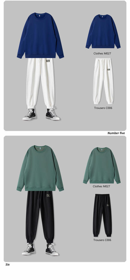 Custom LOGO/Pattern 260g 100% Spandex Drop-shoulder Sweatshirt For Men and Women (Instock) CHD-026 M027