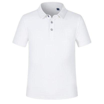 Custom LOGO/Pattern 200g 45% Cotton + 51% Filament + 4% Spandex Two Buttons Business Ice Feel Polo-shirts For Men and Women (Instock) CST-074 GD6008