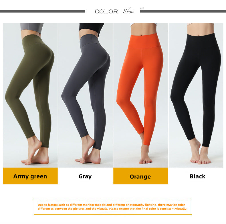 Custom LOGO/Pattern Solid Color Cloud Sence 86% Nylon + 14% Spandex Training Fitness Thin High Waist Yoga Long Pants For Women (Instock) YGP-002 K0179