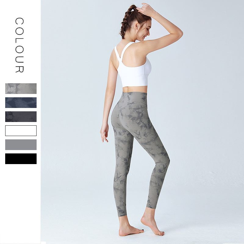 Custom LOGO/Pattern Printed 75% Nylon + 25% Spandex Training Fitness Yoga Suit Yoga Bra/vest + Ninth Pant Set For Women (Instock) YGST-019 W0095+K0103