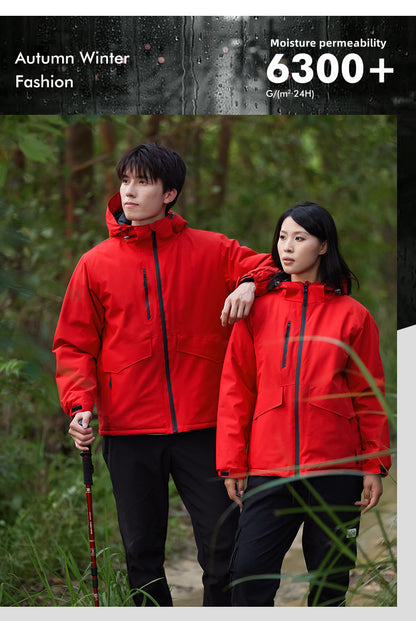 Custom LOGO/Pattern Waterproof and Windproof Work and Travel and Camping Single Layer Down Cotton Outdoor Jackets For Men and Women (Instock) CSJK-017 KF2366