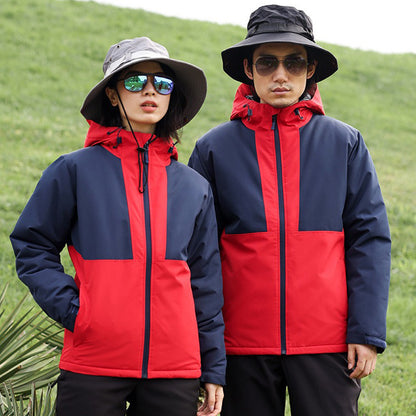 Custom LOGO/Pattern Waterproof and Windproof Warm Keep Work and Travel and Camping Single Layer Outdoor Jackets For Men and Women (Instock) CSJK-018 KF3599
