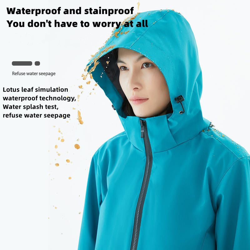 Custom LOGO/Pattern Waterproof and Windproof Work and Travel and Camping Single Layer Outdoor Jackets For Men and Women (Instock) CSJK-008 KF5199
